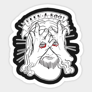 Peekaboo Sticker